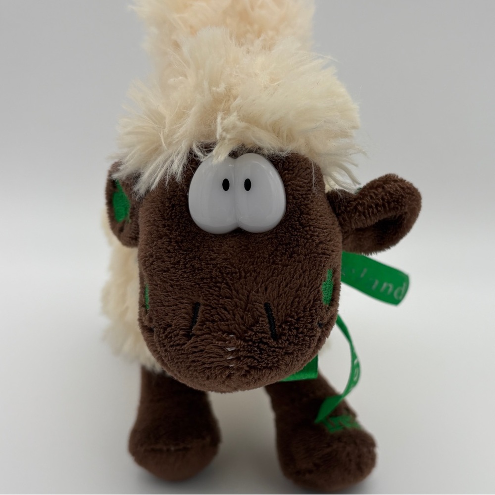 Carrolls Irish Gifts Sheep Plush Purse Bag Ireland Clover St. Patrick's Day